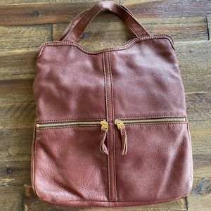 Brown Vintage Leather bag- Fossil